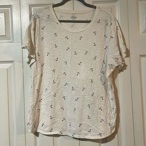 Short sleeve nautical print